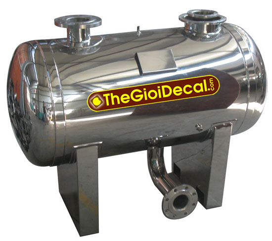 in, cắt decal nhãn bồn nước inox, nhựa, máy nước nóng